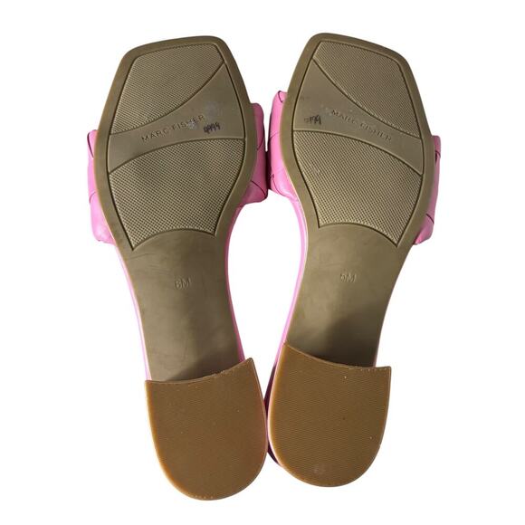 Marc Fisher Casper Slip On Heeled Sandal Pink Size 6 - Picture 4 of 4